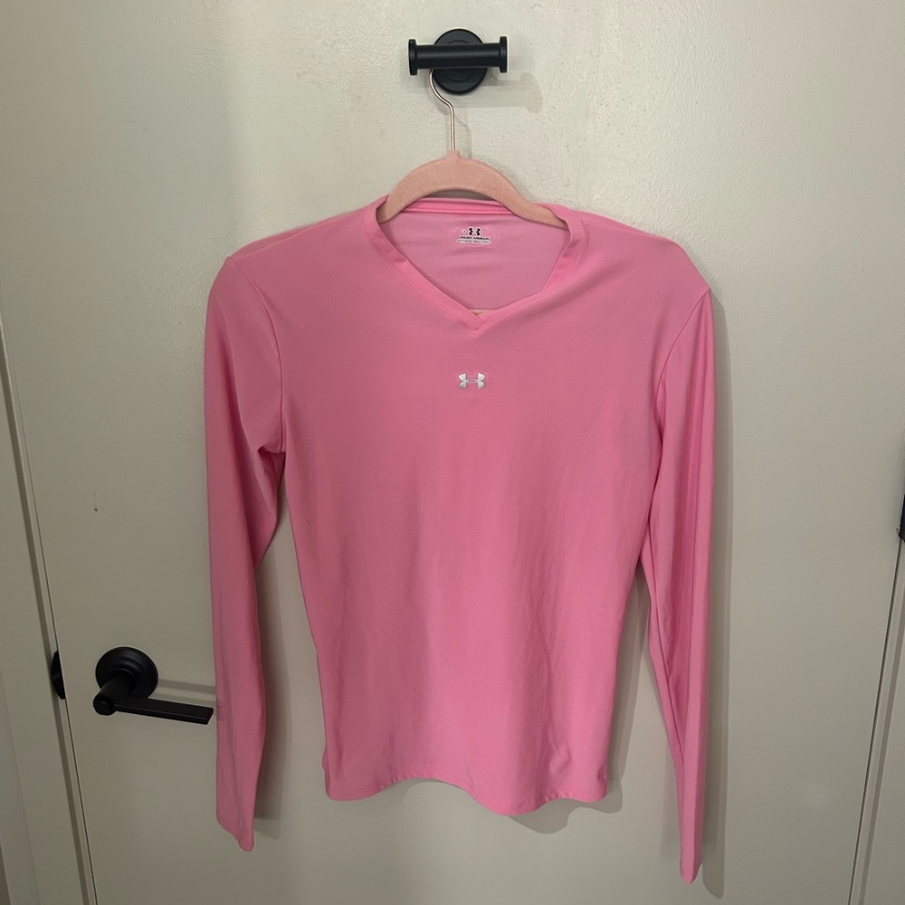 Under Armour Pink Long Sleeve Athletic Top